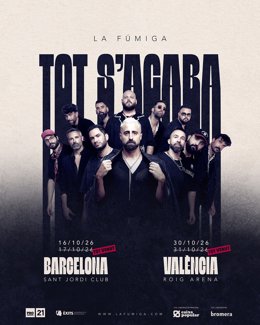 Cartell dels concerts de La Fúmiga el 2026