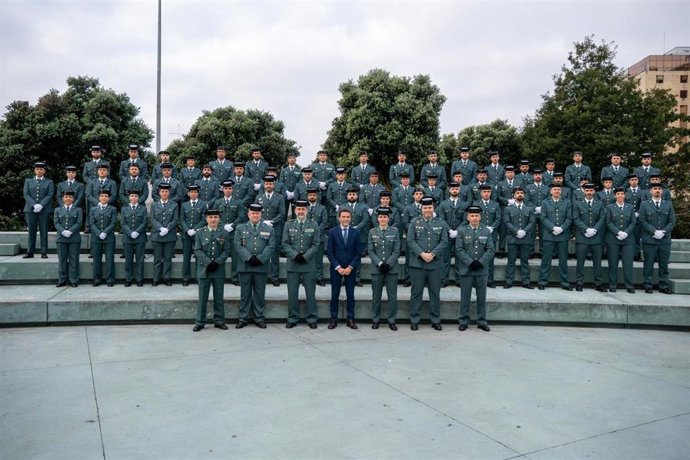 Acto de bienvenida de los 65 guardia civiles