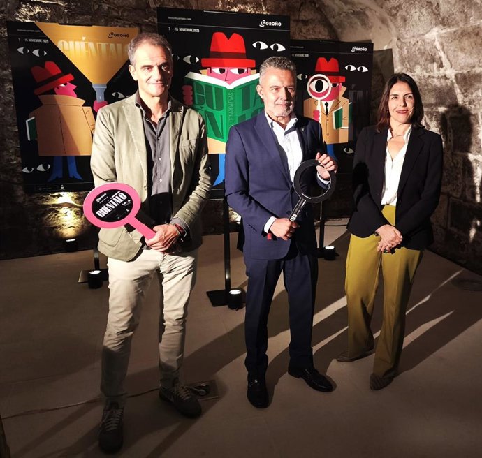 Escobar, Sáinz y Fernández han presentado la programación de Cuéntalo 2025