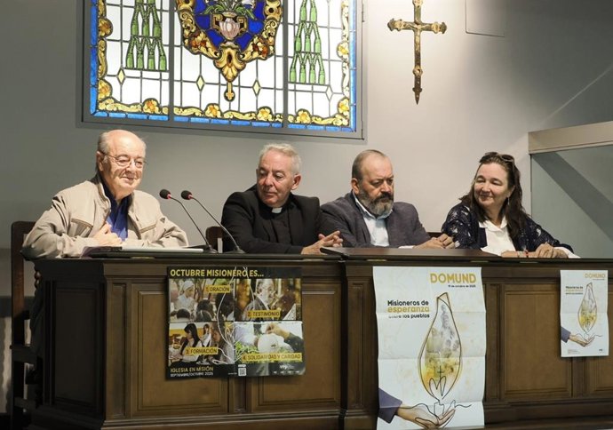 Rueda de prensa de la presentación de la jornada del Domund en la Archidiócesis de Valladolid.