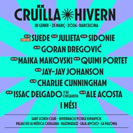 Cartel del Cruïlla Hivern 2026.