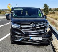 Buscan al conductor de una furgoneta que portaba 720 kilos de hachís y huyó a pie en la A-I en Burgos