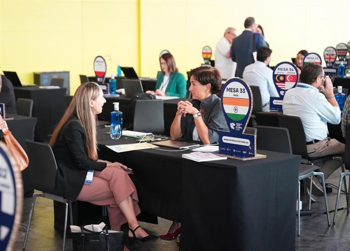 Imágenes de la zona de stands de ‘Andalucía Trade Global 2025’.