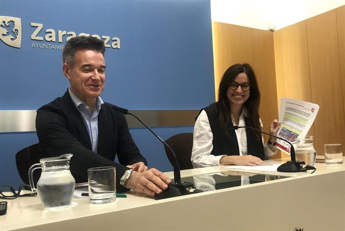 El consejero municipal de Urbanismo, Víctor Serrano; y la consejera municipal de Movilidad, Tatiana Gaudes