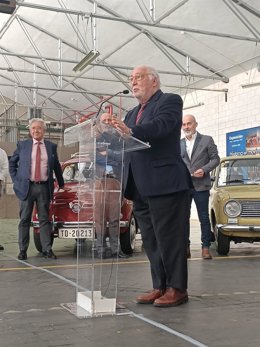 El director general de Tráfico, Pere Navarro, en un acto para hacer balance del primer año de la entrada en vigor de la normativa.