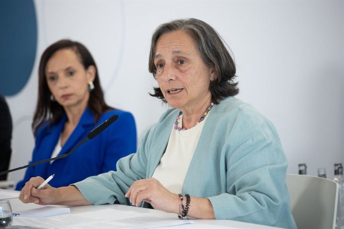 Archivo - La directora general de Operación de Red Eléctrica, Concha Sánchez, ofrecen una rueda de prensa en la sede de Red Eléctrica en Tres Cantos, a 18 de junio de 2025, en Tres Cantos, Madrid (España). Durante su comparecencia, han presentado el infor