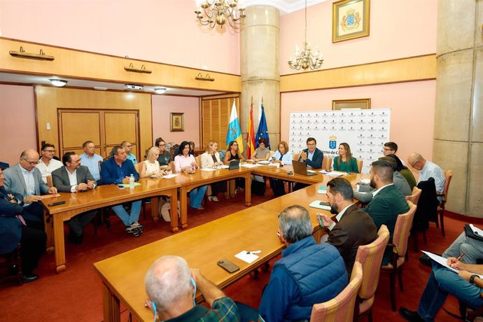 Reunión de la mesa del transporte de Canarias