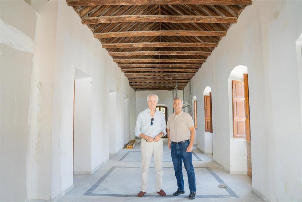 Estepona descubre un artesonado de principios de siglo XX durante obras de ampliación del Museo Arqueológico