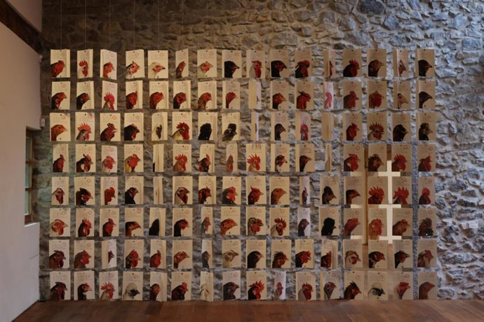 Archivo - Exposición Limina: Cosmopolitan Chicken Project 30 en Chillida Leku.