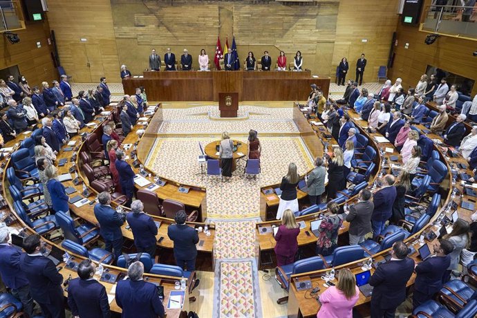 Hemiciclo de la Asamblea de Madrid durante un Pleno