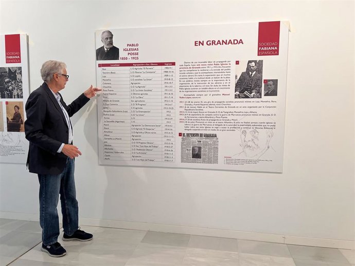 El presidente de la Sociedad Fabiana Española, Antonio María Claret García