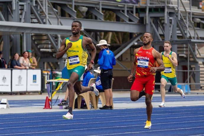 David José Pineda durante los Campeonatos del Mundo Virtus de atletismo 2025