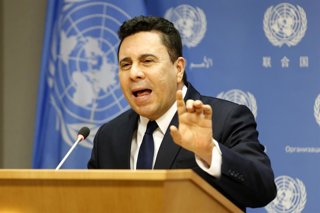 Archivo - El embajador de Venezuela ante Naciones Unidas, Samuel Moncada