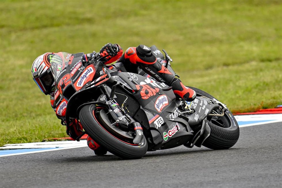 Archivo - El piloto italiano Marco Bezzecchi (Aprilia) durante un Gran Premio
