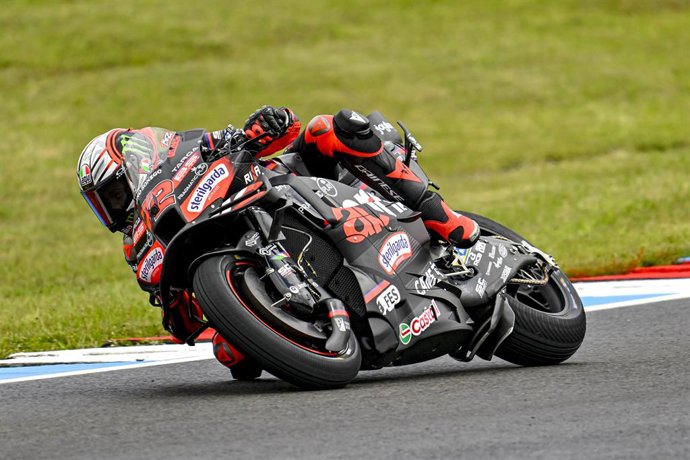 Archivo - 72 BEZZECCHI Marco (ita), Aprilia Racing, Aprilia RS-GP25, action during the 2025 MotoGP Tissot Grand Prix of Czechia, at Brno, from July 18 to 20, in Czech Republic - Photo Studio Milagro / DPPI