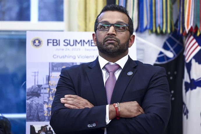 El director del FBI, Kash Patel, durante una rueda de prensa en la Casa Blanca (archivo)