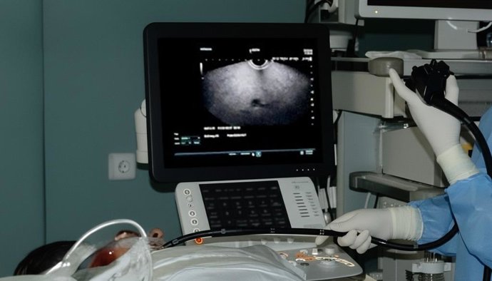 Gastroscopia realizada en el Hospital Universitario Virgen Macarena. Imagen de archivo.