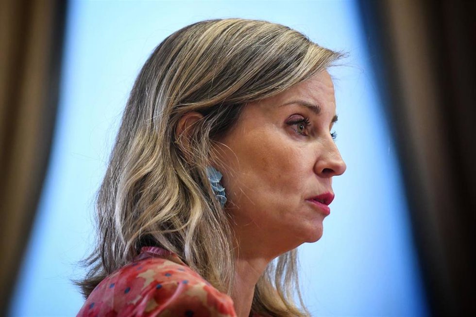 La portavoz de Sumar en el Congreso, Verónica Martínez Barbero, durante una entrevista para Europa Press, en el Congreso de los Diputados, a 17 de septiembre de 2025, en Madrid (España). Verónica Martínez Barbero es inspectora de trabajo, jurista, profe