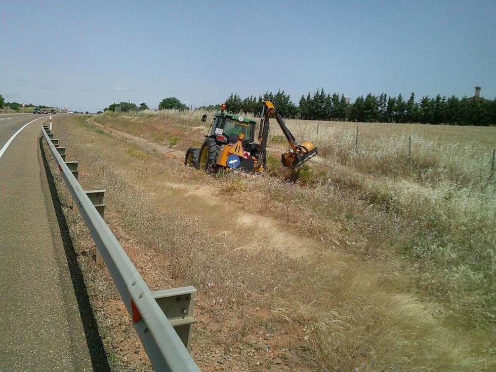 Trabajos de conservación en carreteras