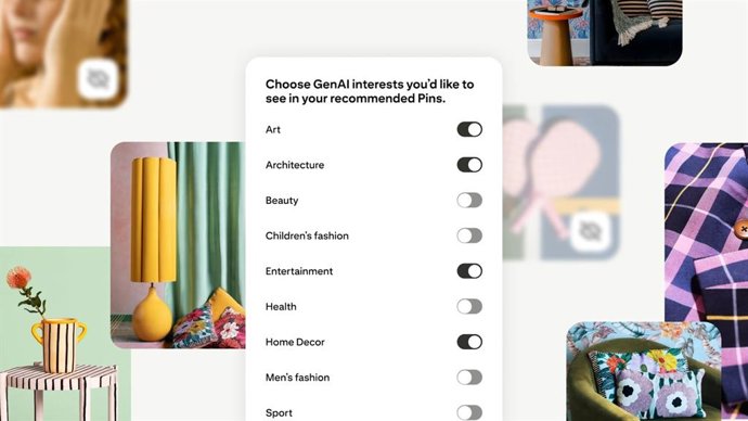 Novas configurações para conteúdo gerado por IA
