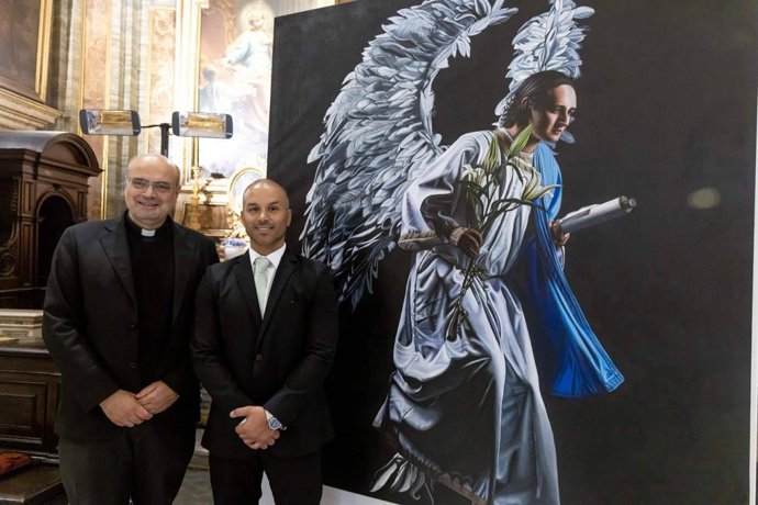 'Sublime'; el arte sacro del guatemalteco Chrispapita conmueve Roma en el corazón del Jubileo