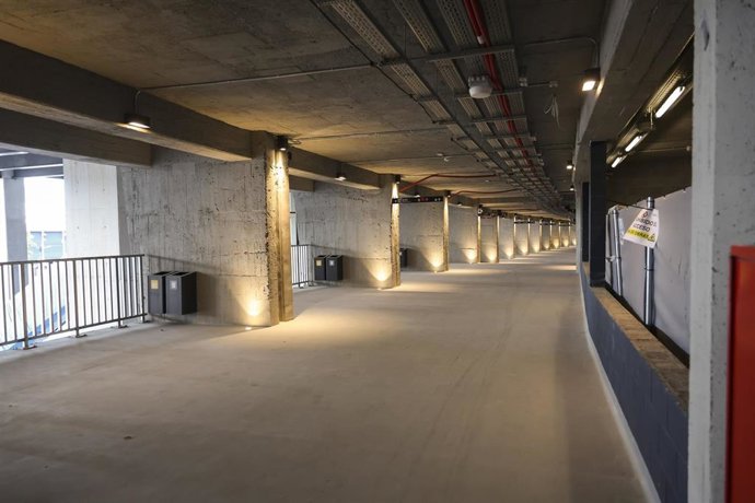 Interior del Spotify Camp Nou, en construcción