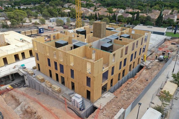 La madera, protagonista en la construcción de la promoción Ilex de AEDAS Homes en Godella (Valencia)