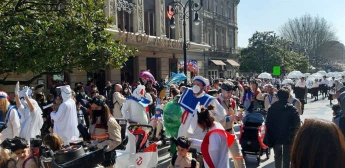 Archivo - Antroxu o carnaval en Gijón (Archivo)