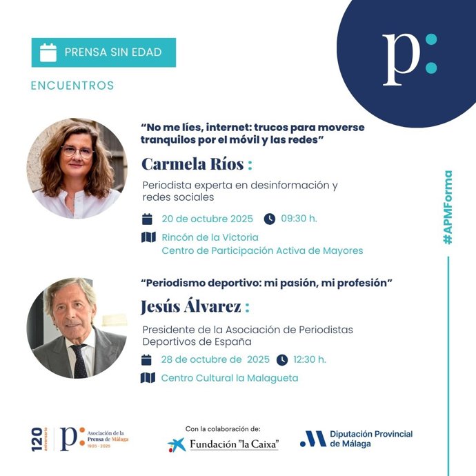 Cartel anunciador de las charlas.