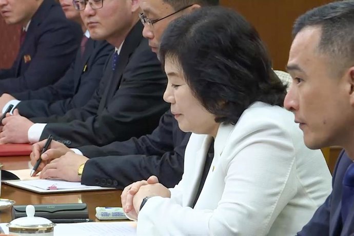 Archivo - La ministra de Exteriores de Corea del Norte, Choe Son Hui, en una imagen de archivo.