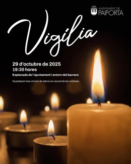 Vigilia en recuerdo de las víctimas en el primer aniversario de la DANA en Paiporta