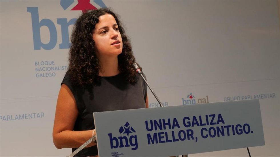 Archivo - La diputada del BNG Noa Presas