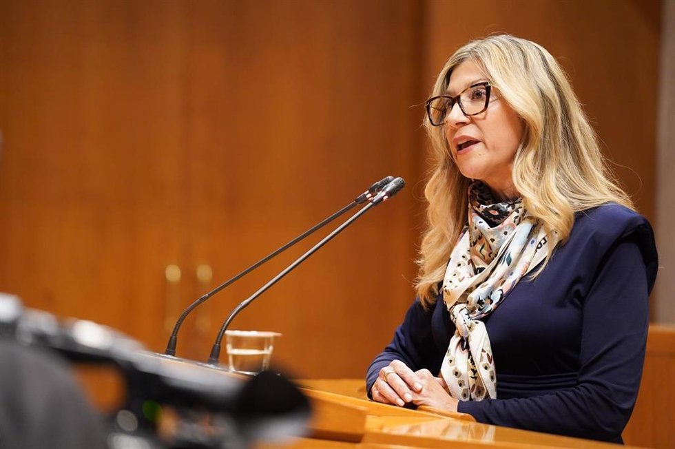 La vicepresidenta del Gobierno de Aragón y consejera de Presidencia, Mar Vaquero.