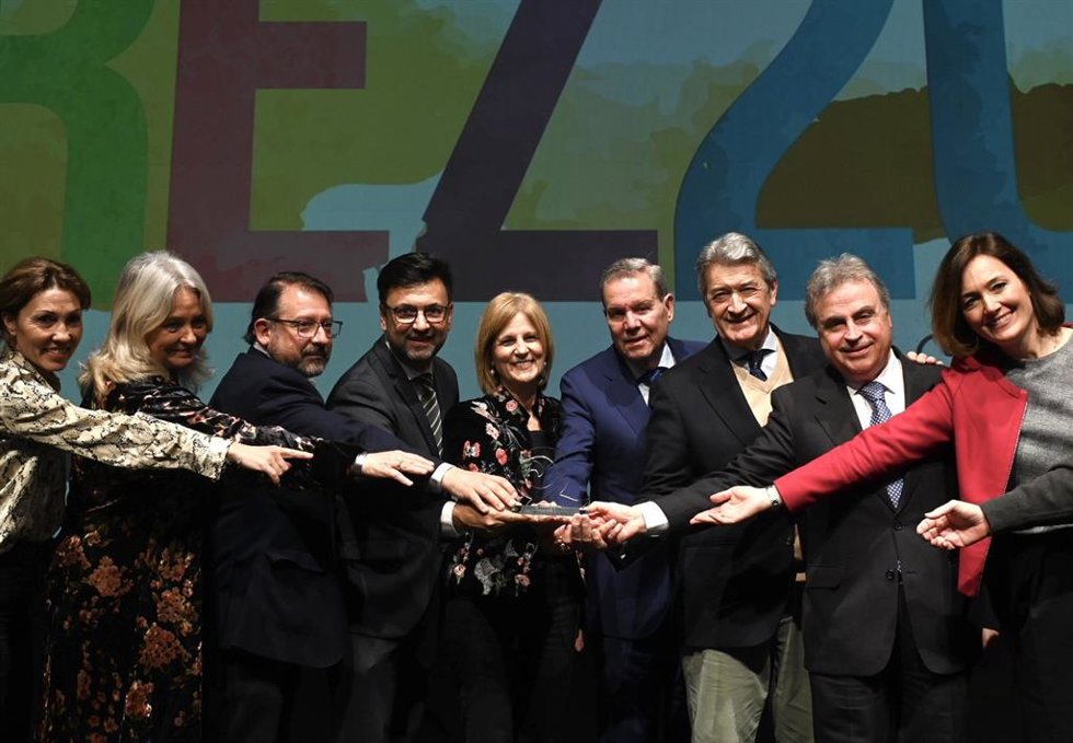 Archivo - La alcaldesa de Jerez, María José García-Pelayo, durante la presentación de la candidatura para ser Capital Española de la Gastronomía en 2026