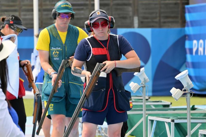 Archivo - La tiradora española Mar Molné durante los Juegos Olímpicos de París 2024