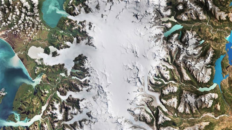 Retroceso de glaciares tras 40 años en el Parque Nacional Laguna San Rafael (Chile)
