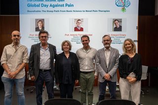 De izquierda a derecha: Jorge Fernández, Félix Viana, Michaela Kress, Edward Emery, Antonio Ferrer- Montiel y Elvira de la Peña