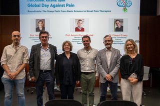 De izquierda a derecha: Jorge Fernández, Félix Viana, Michaela Kress, Edward Emery, Antonio Ferrer- Montiel y Elvira de la Peña