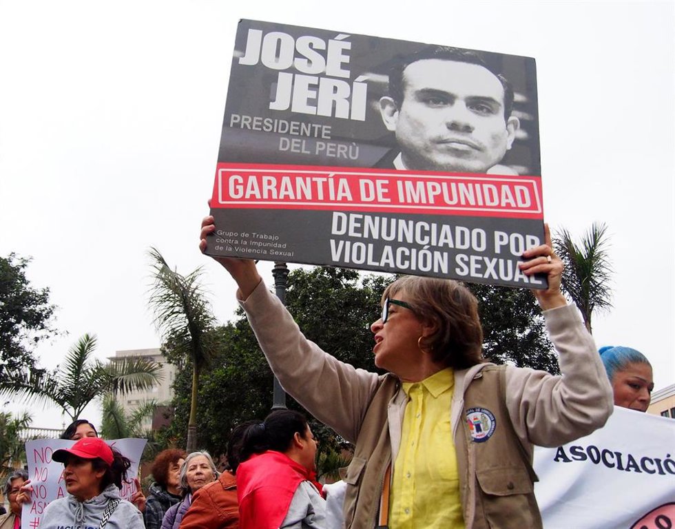 Protesta contra el presidente de Perú, José Jeri.