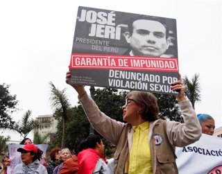 Protesta contra el presidente de Perú, José Jeri.