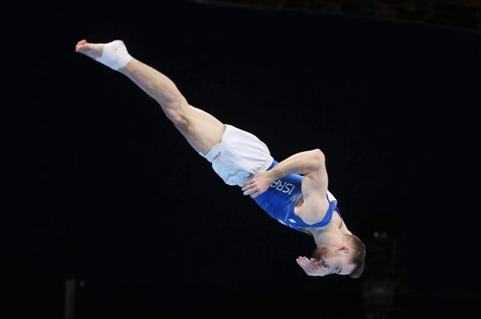 Archivo - Artem Dolgopyat, durante un campeonato.