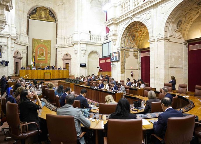 Sesión del Pleno del Parlamento andaluz (Foto de archivo).