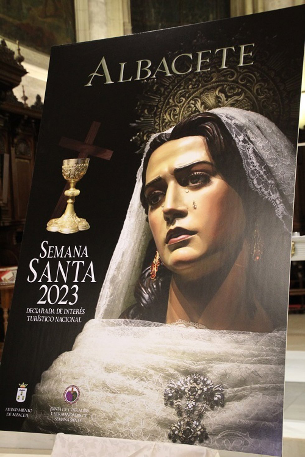 Archivo - Cartel Semana Santa Albacete del año 2023.