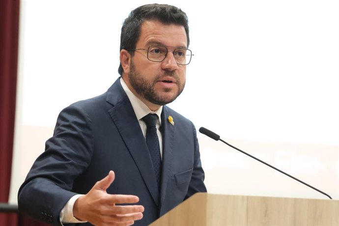 Archivo - Arxivo - L'ex-president de la Generalitat Pere Aragonès
