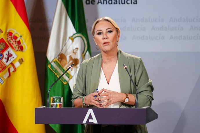 La consejera de Economía, Hacienda y Fondos Europeos y portavoz del Gobierno, Carolina España. Imagen de archivo. 