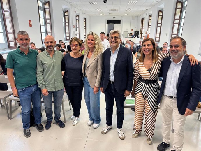 El secretario general del PSOE de Málaga, Josele Aguilar, en las Jornadas de Formación del PSOE de Málaga.