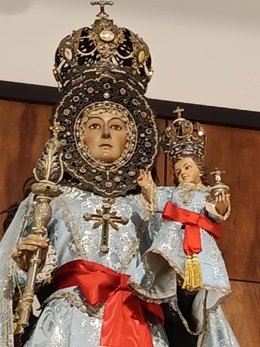 Imagen de la talla de la Virgen de la Fuensanta de Barcelona.