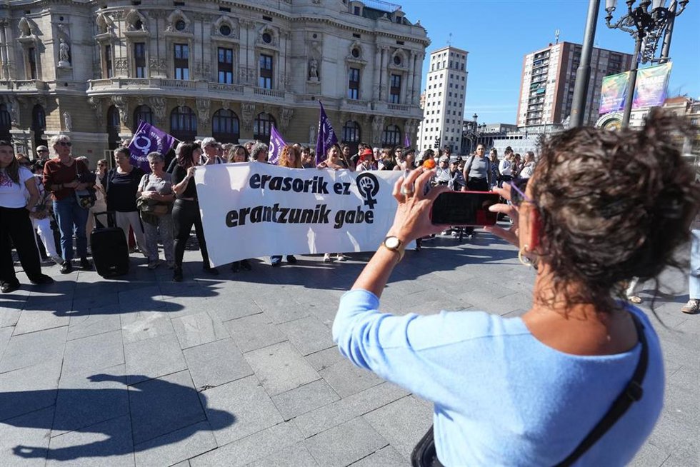 Concentración del Movimiento Feminista de Euskal Herria
