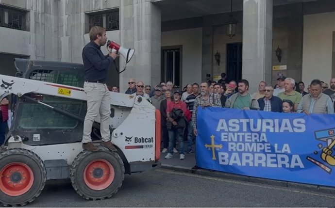 Movilización contra el peaje del Huerna.