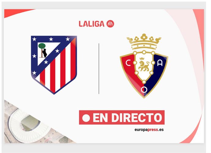 Onces Iniciales probables: Atlético de Madrid - Osasuna: resumen y estadísticas del partido de la jornada 9 de LaLiga EA Sports